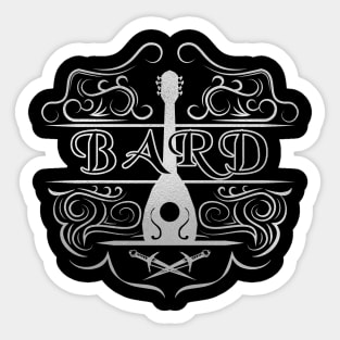 The Bard (Silver) Sticker